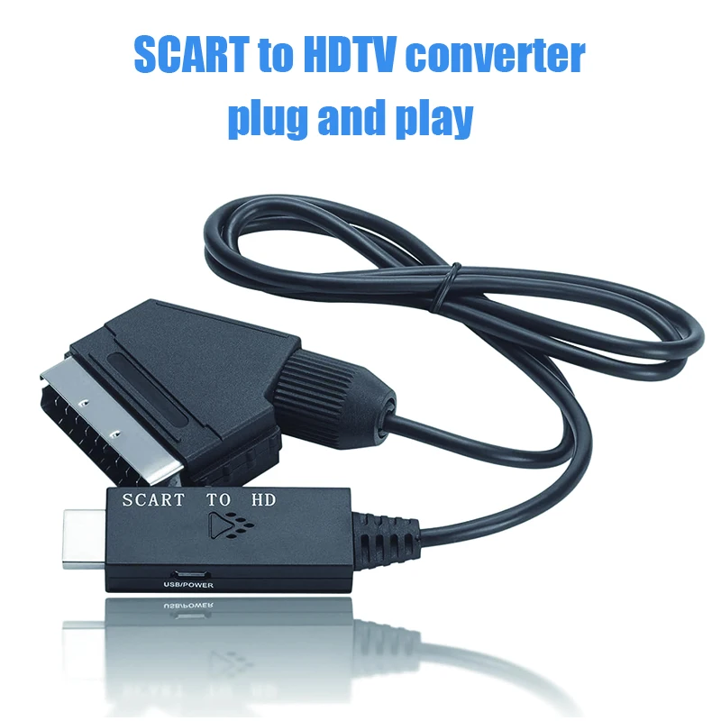 Scart To Hdmi - Konwerter SCART na HDMI, obsługujący 1080P