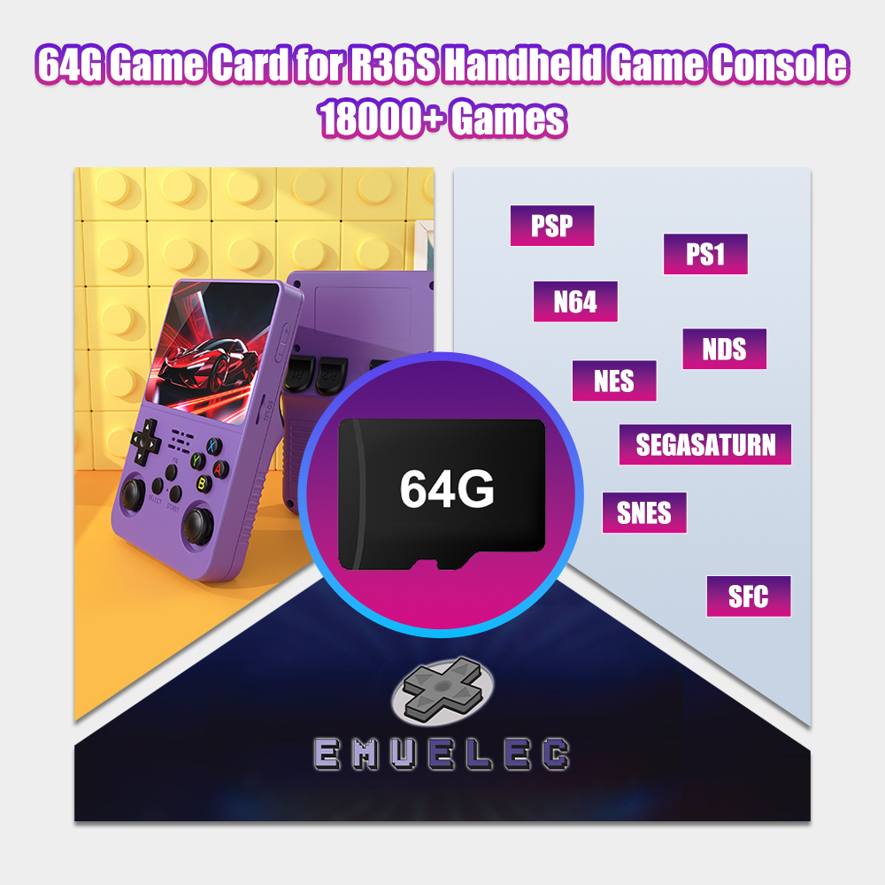 Retro Gaming N64 - Karta TF 64G do konsoli retro