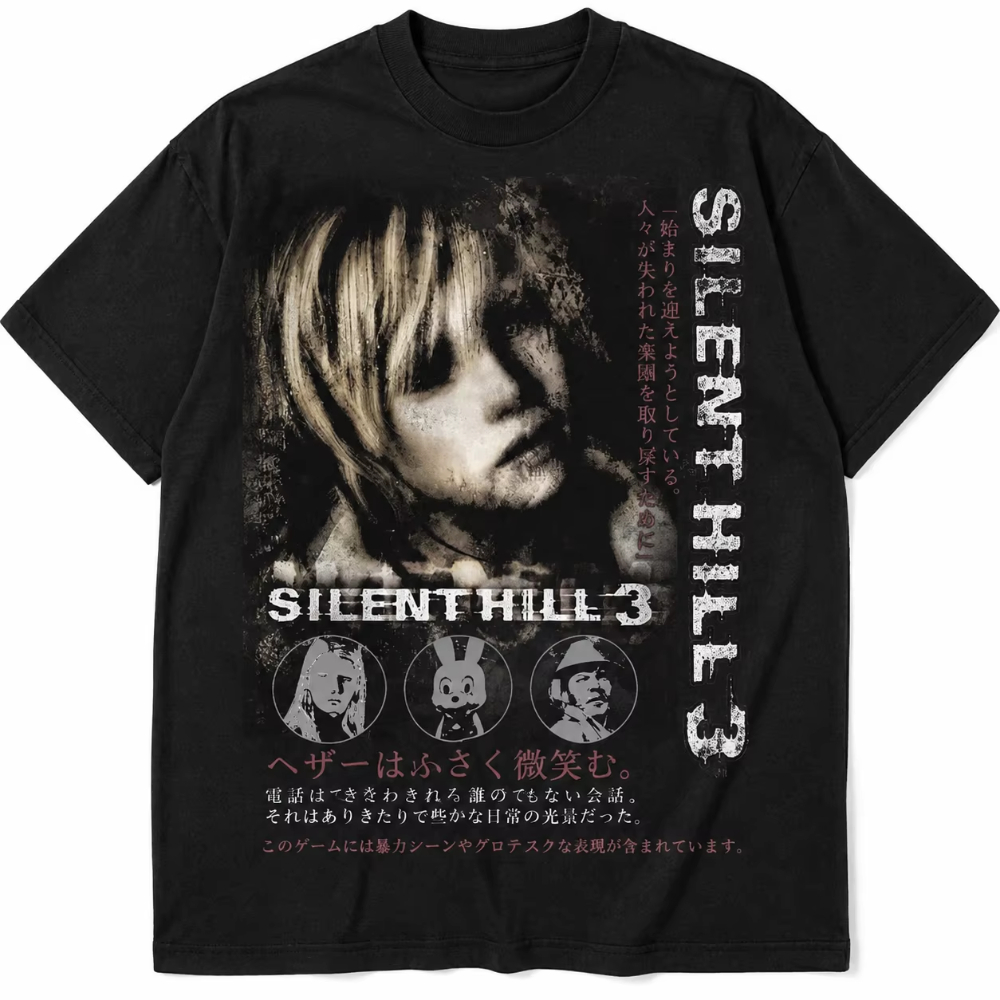 2026 Silent Hill 3 – koszulka  – Retro Gaming T Shirt recenzja i cena